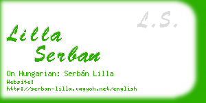 lilla serban business card